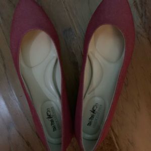 Coach and Four red flat shoes